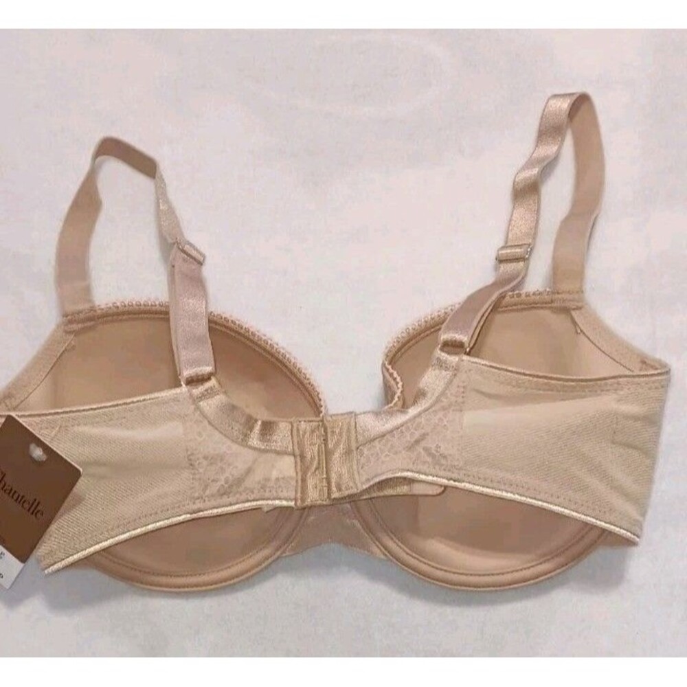 NWT! Chantelle Underwire Bra $78 Womens Size 30DDD (Runs Small) Nude Color Lace - Picture 7 of 9